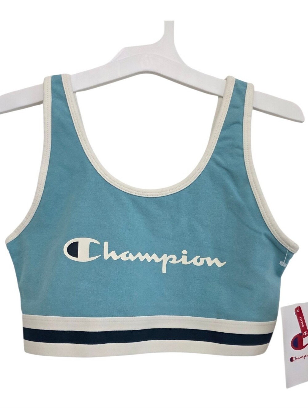 Champion Iconic Bra Top Fitted Milky Way Women's Size Medium